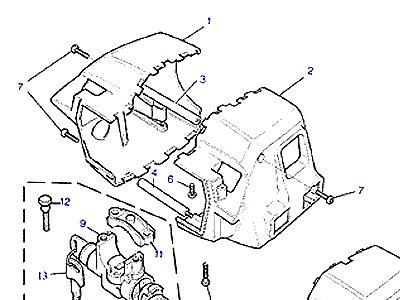 M02005 SHROUD-FROM (V) DA274121 (2DR) & DA273923 (4DR)  Range Rover Classic