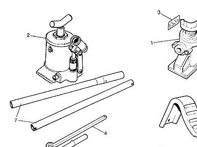 N01015 VEHICLE JACK & WHEEL CHOCKS  Range Rover Classic