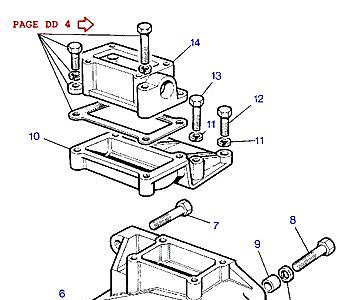 O02005 ADAPTOR HOUSING  Range Rover Classic