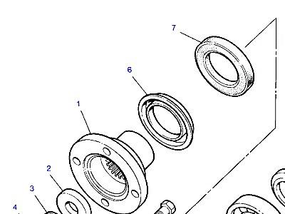 O02020 FRONT FLANGE  Range Rover Classic