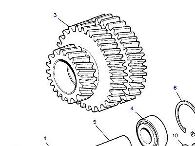 O02045 INTERMEDIATE SHAFT & GEAR  Range Rover Classic