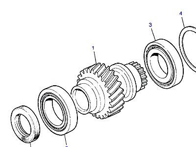 O02055 MAINSHAFT GEAR  Range Rover Classic