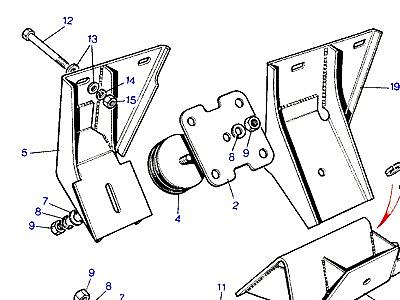 O02060 MOUNTING BRACKETS  Range Rover Classic