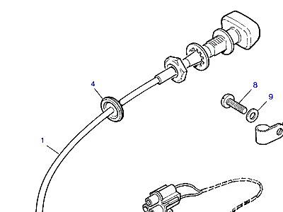 P01030 CHOKE CABLE  Range Rover Classic