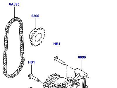 301AAU2 МАСЛЯНЫЙ НАСОС 2.2 SINGLE TURBO ДИЗЕЛЬ  Range Rover Evoque (L538)