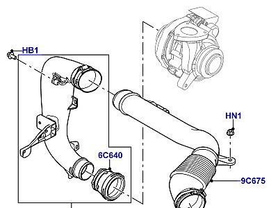 311AFK2 ВОЗДУШНЫЙ ФИЛЬТР 2.2 SINGLE TURBO ДИЗЕЛЬ  Range Rover Evoque (L538)