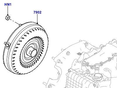 313AGOP ГИДРОТРАНСФОРМАТОР 9 SPEED AUTO TRANSMISSION  Range Rover Evoque (L538)