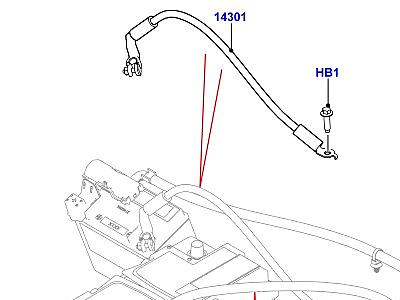 406ACW ПРОВОДА И ЗВУКОВ.СИГН. АККУМУЛЯТ.  Range Rover Evoque (L538)