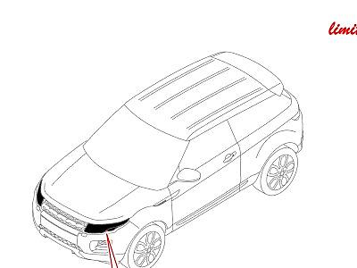415AEJ ФАРЫ И ПЕРЕДН.УКАЗ.ПОВОРОТА  Range Rover Evoque (L538)