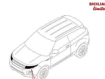 415AEK ФАРЫ И ПЕРЕДН.УКАЗ.ПОВОРОТА  Range Rover Evoque (L538)