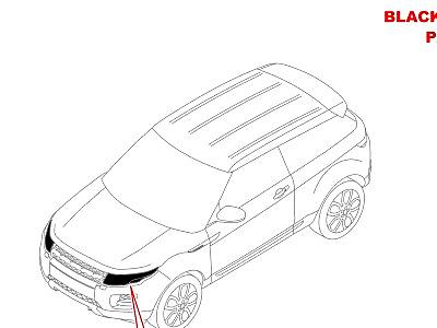 415AEL ФАРЫ И ПЕРЕДН.УКАЗ.ПОВОРОТА  Range Rover Evoque (L538)