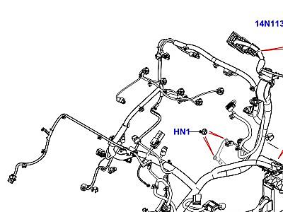 418AFF ЭЛЕКТРОПР.НА ДВИГАТ.И ПЕРЕГОРОДКЕ ДВИГАТЕЛЬ  Range Rover Evoque (L538)
