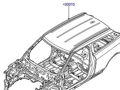 500AAB КАРКАС КУЗОВА  Range Rover Evoque (L538)