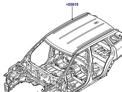 500AAC КАРКАС КУЗОВА  Range Rover Evoque (L538)