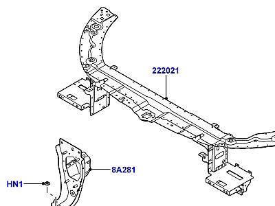 501AAU ПЕРЕДНBT ПАНЕЛИ, ФАРТУКИ И ЛОНЖЕРОНЫ УЗЕЛ ПЕРЕДКА  Range Rover Evoque (L538)
