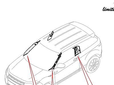503ADD БОКОВАЯ ОТДЕЛКА СПЕРЕДИ И СЗАДИ  Range Rover Evoque (L538)