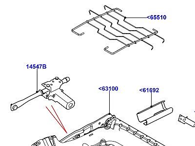 507AGC ОСНОВАНИЕ ПЕРЕДНЕГО СИДЕНЬЯ  Range Rover Evoque (L538)