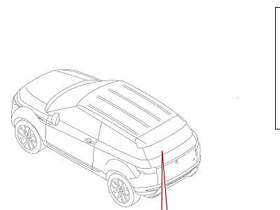 508AIG СТЕКЛО ЗАДНЕГО ОКНА  Range Rover Evoque (L538)