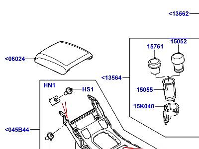 509AIR НАПОЛЬНАЯ КОНСОЛЬ НАРУЖНЫЕ ЭЛЕМЕНТЫ  Range Rover Evoque (L538)