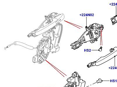 510AJM ОРГАНЫ УПРАВЛЕНИЯ ЗАМКАМИ ПЕРЕДНИХ ДВЕРЕЙ  Range Rover Evoque (L538)