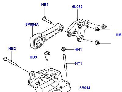 517ALN ОПОРА ДВИГАТЕЛЯ  Range Rover Evoque (L538)
