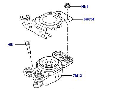 517ALS ОПОРА КОРОБКИ ПЕРЕДАЧ  Range Rover Evoque (L538)