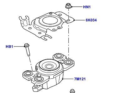 517ALV ОПОРА КОРОБКИ ПЕРЕДАЧ  Range Rover Evoque (L538)