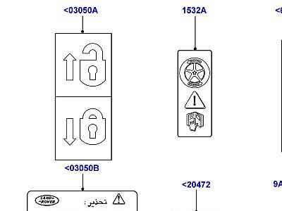 100AAG ЯРЛЫКИ  Range Rover (L322)