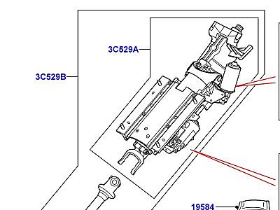 219AGC РУЛЕВАЯ КОЛОНКА  Range Rover (L322)