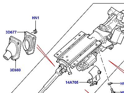 219AGD РУЛЕВАЯ КОЛОНКА  Range Rover (L322)