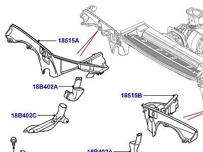 401AAT ВНУТРЕННИЕ ЭЛЕМЕНТЫ ОТОПИТЕЛЯ И КОНДИЦИОНЕРА СТРАНИЦА А  Range Rover (L322)