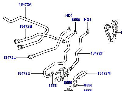 401AAX ШЛАНГИ ОТОПИТЕЛЯ  Range Rover (L322)