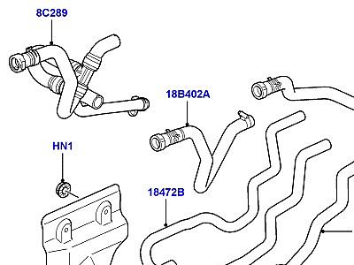 401AAY ШЛАНГИ ОТОПИТЕЛЯ  Range Rover (L322)