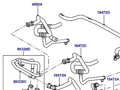 401ABD ШЛАНГИ ОТОПИТЕЛЯ 4-ЗОНОВОЕ КОНДИЦИОНИРОВАНИЕ ВОЗДУХА  Range Rover (L322)
