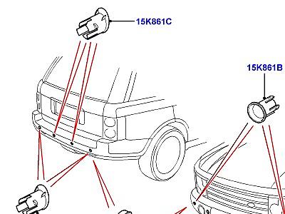 405ACL СИСТЕМА ПОМОЩИ ПРИ ПАРКОВКЕ  Range Rover (L322)