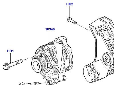 407ADC ГЕНЕРАТОР И КРЕПЛЕНИЕ  Range Rover (L322)