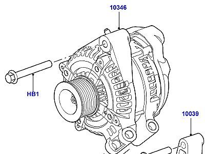 407ADD ГЕНЕРАТОР И КРЕПЛЕНИЕ  Range Rover (L322)