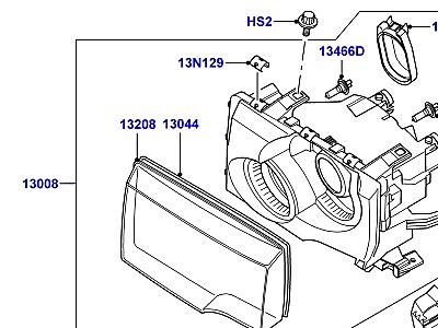 415AEI ФАРЫ И ПЕРЕДН.УКАЗ.ПОВОРОТА  Range Rover (L322)