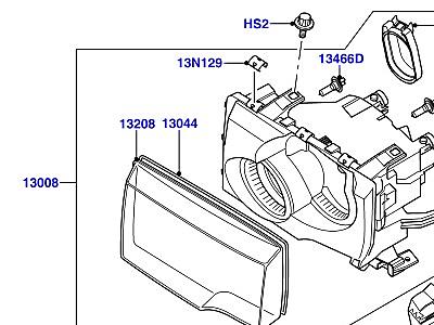 415AEJ ФАРЫ И ПЕРЕДН.УКАЗ.ПОВОРОТА  Range Rover (L322)