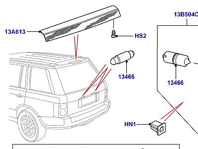 416AEX ЗАДНИЕ ФОНАРИ ЗАДНИЙ ФОНАРЬ  Range Rover (L322)