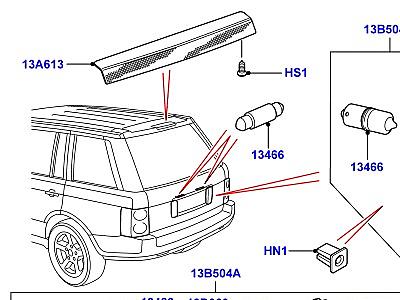 416AEY ЗАДНИЕ ФОНАРИ  Range Rover (L322)