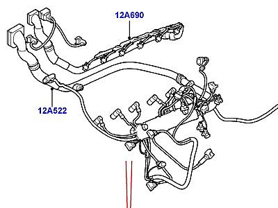 418AFH ЭЛЕКТРОПР.НА ДВИГАТ.И ПЕРЕГОРОДКЕ  Range Rover (L322)