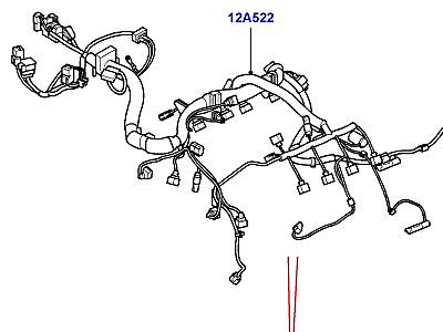 418AFI ЭЛЕКТРОПР.НА ДВИГАТ.И ПЕРЕГОРОДКЕ  Range Rover (L322)