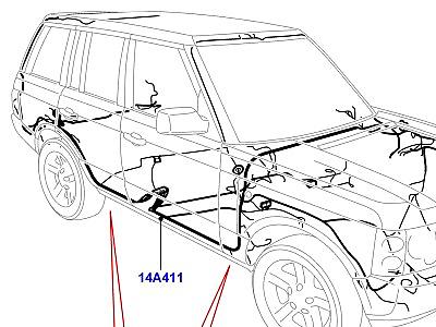 418AGN ЭЛЕКТРОПРОВОДКА КУЗОВА И ЗАДКА ОСНОВНОЙ ЖГУТ ЭЛЕКТРОПРОВОДКИ  Range Rover (L322)