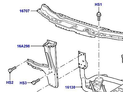 501AAV ПЕРЕДНBT ПАНЕЛИ, ФАРТУКИ И ЛОНЖЕРОНЫ ПЕРЕДНЯЯ ПАНЕЛЬ  Range Rover (L322)