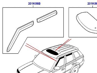 501ABG ВЕНТИЛЯЦИОННЫЕ ДЕФЛЕКТОРЫ АКСЕССУАРЫ  Range Rover (L322)