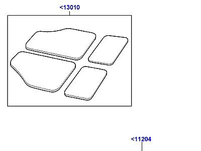 503ACA ОТДЕЛКА ПОЛА  Range Rover (L322)