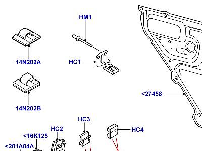 503ACV УСТАНОВКА ОТДЕЛКИ ЗАДНЕЙ ДВЕРИ  Range Rover (L322)