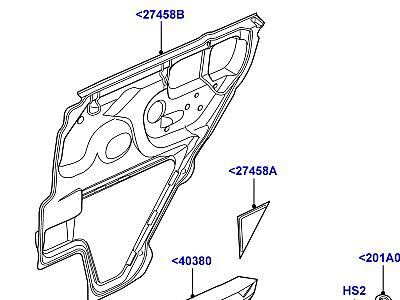503ACW УСТАНОВКА ОТДЕЛКИ ЗАДНЕЙ ДВЕРИ  Range Rover (L322)