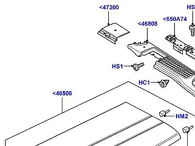 503ADP ОТДЕЛКА БАГАЖНОГО ОТДЕЛЕНИЯ БАГАЖНЫЙ ЛОТОК  Range Rover (L322)